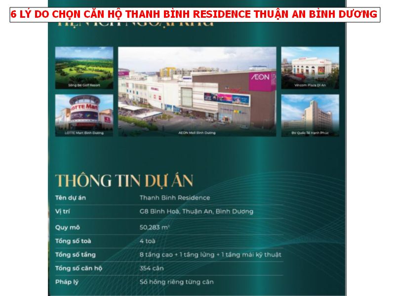 6 LÝ DO NÊN CHỌN CĂN HỘ THANH BÌNH RESIDENCE