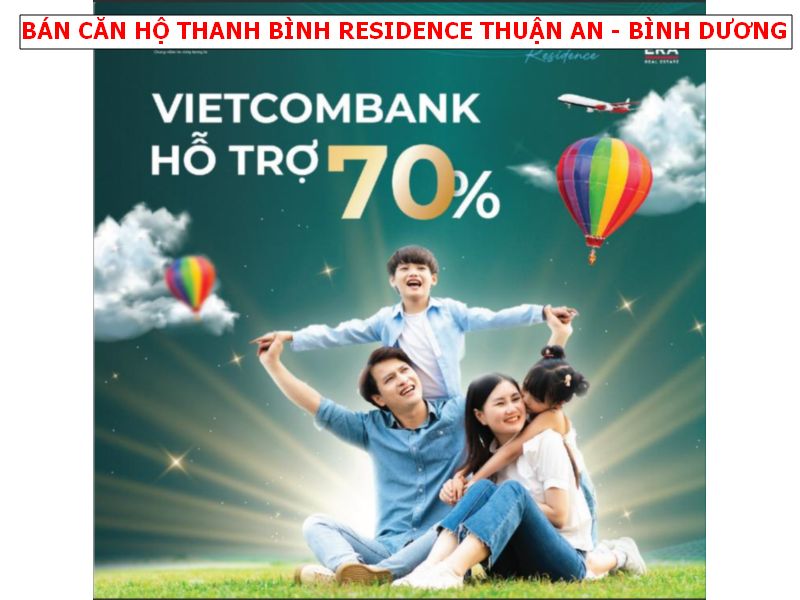 Bán căn hộ Thanh Bình Residence Xã Bình Hòa Thuận An, Bình Dương giá gốc chủ đầu tư, trả chậm 12th không lãi suất