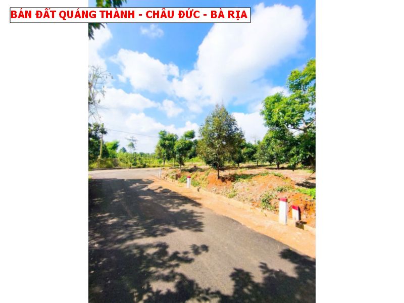 Bán đất Quảng Thành – Châu Đức – Bà Rịa giá chỉ 5xxtr, mặt tiền nhựa siêu đẹp