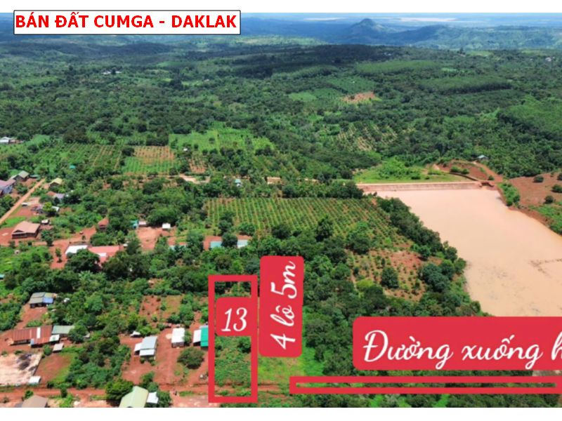 Bán đất Eakueh, Cumga, Daklak, gần khu du lịch buôn Wing giá chỉ 249tr