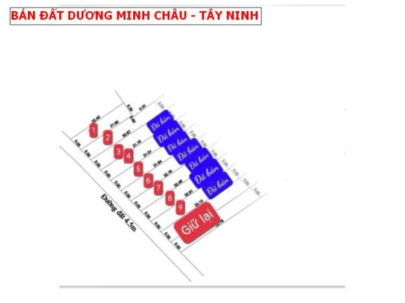 Bán đất Dương minh Châu – Tây Ninh sát nhựa, đường rộng giá chỉ 3xxtr