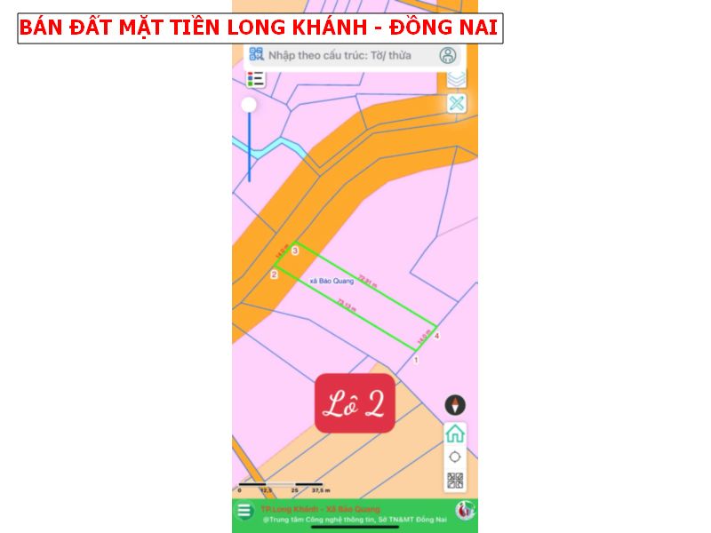 Bán đất vườn Bảo Quang – Long Khánh, mặt tiền nhựa siêu đẹp