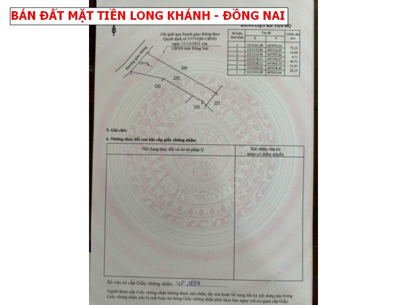 Bán đất vườn Bảo Quang – Long Khánh, mặt tiền nhựa siêu đẹp