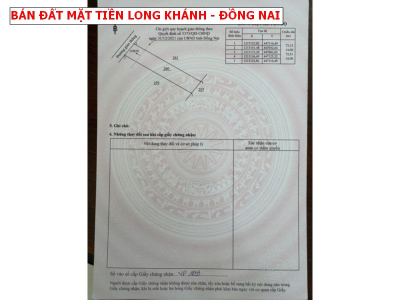 Bán đất vườn Bảo Quang – Long Khánh, mặt tiền nhựa siêu đẹp