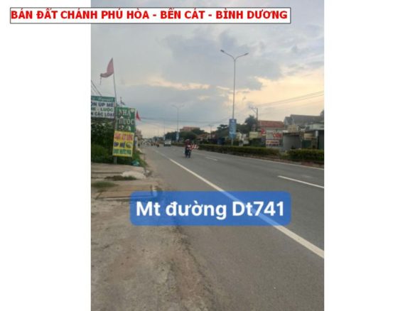 Bán đất mặt tiền DT741, Chánh Phú Hòa, Bến Cát, Bình Dương, vị trí đẹp tiện kinh doanh