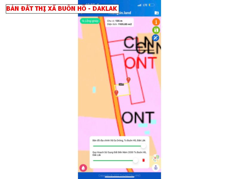 Bán đất thị xã Buôn Hồ – 10 x50 – 2 mặt tiền giá chỉ 3xxtr