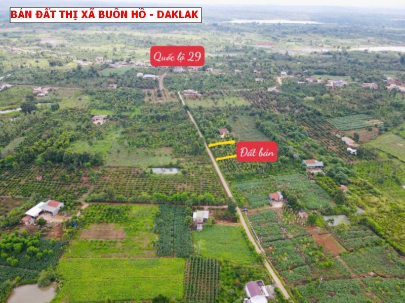 Bán đất thị xã Buôn Hồ – 10 x50 – 2 mặt tiền giá chỉ 3xxtr