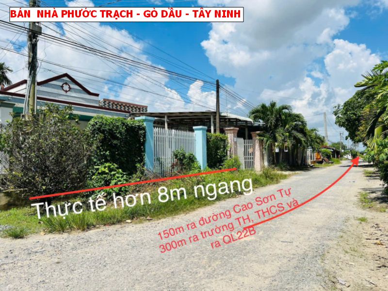 Bán nhà Phước Trạch – Gò Dầu – Tây Ninh, hạ giá 1,8 tỷ chỉ còn 1,45 tỷ