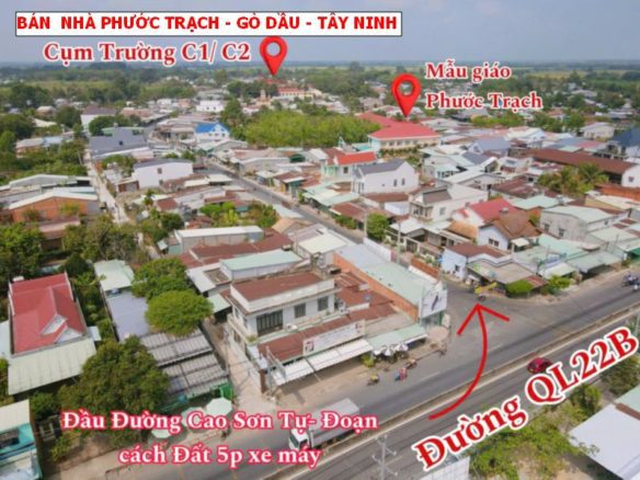 Bán nhà Phước Trạch – Gò Dầu – Tây Ninh, hạ giá 1,8 tỷ chỉ còn 1,45 tỷ