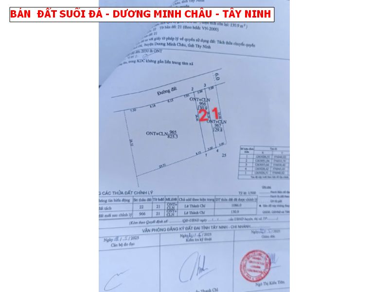 Bán đất Suối Đá – Dương Minh Châu – Tây Ninh rẻ hơn hàng xóm