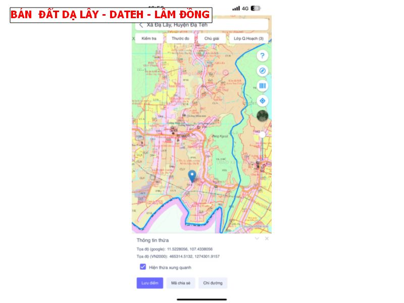 Bán đất Đạ Lây, Đạ Hoai, Lâm Đồng giá chỉ 279tr/ lô