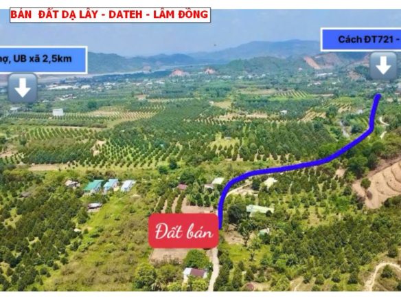 Bán đất Đạ Lây, Đạ Hoai, Lâm Đồng giá chỉ 279tr/ lô
