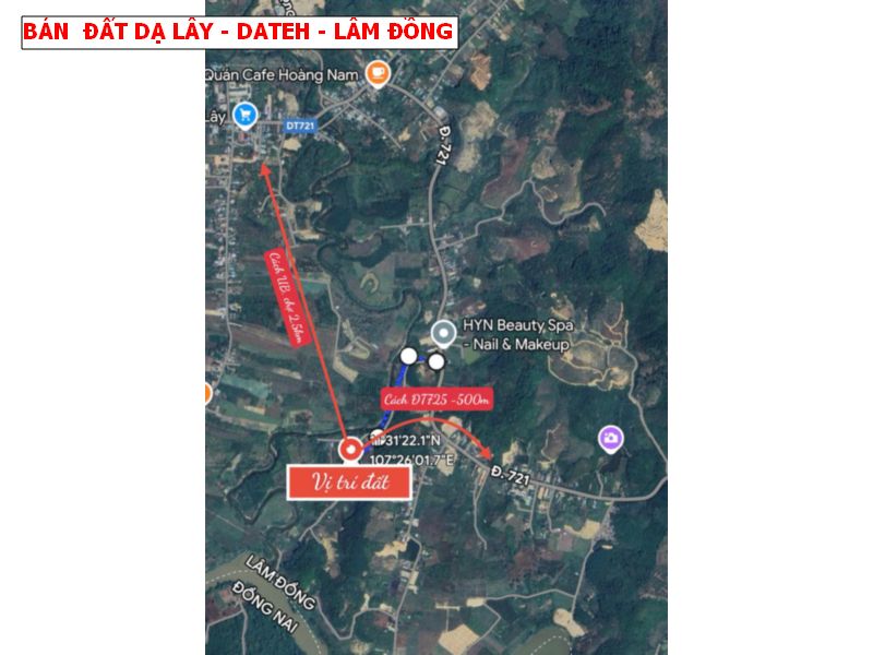 Bán đất Đạ Lây, Đạ Hoai, Lâm Đồng giá chỉ 279tr/ lô
