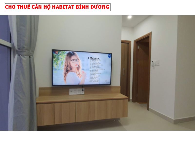 Cho thuê căn hộ The Habitat Bình Dương, nội thất đẹp 2pn giá 9tr