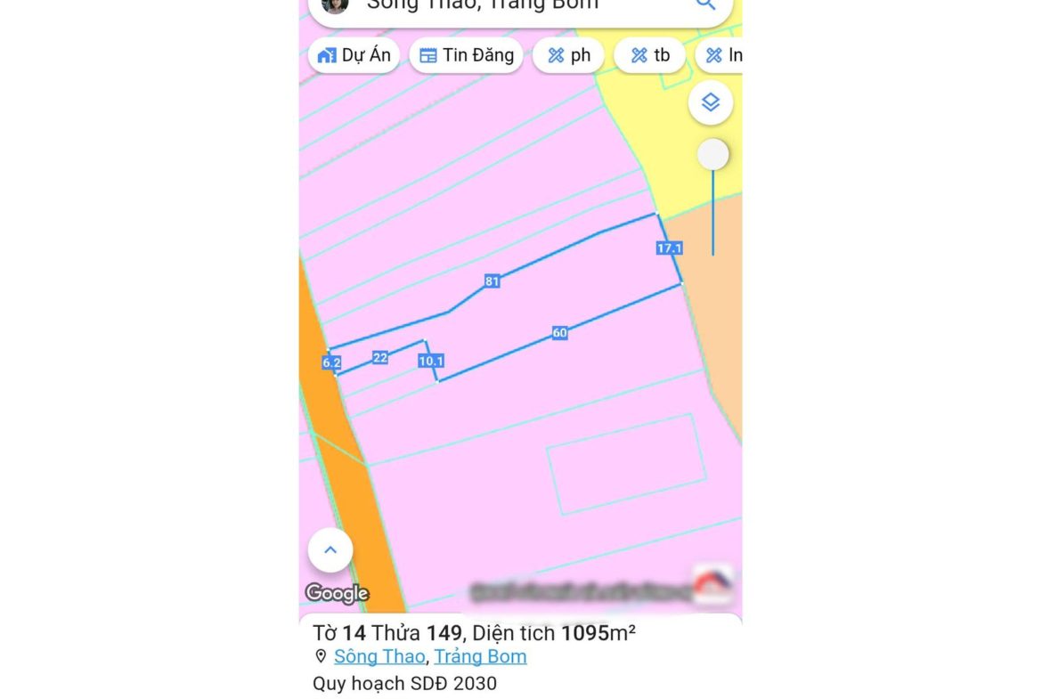 Bán đất vườn Sông Thao – Trảng Bom, full hồng có thổ cư