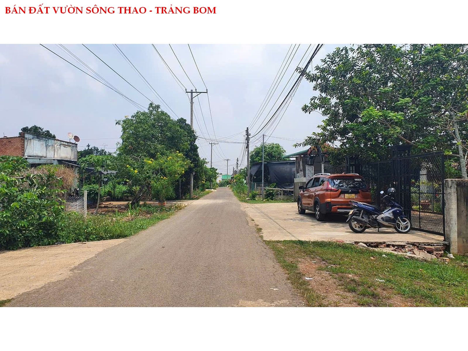 Bán đất vườn Sông Thao – Trảng Bom, full hồng có thổ cư