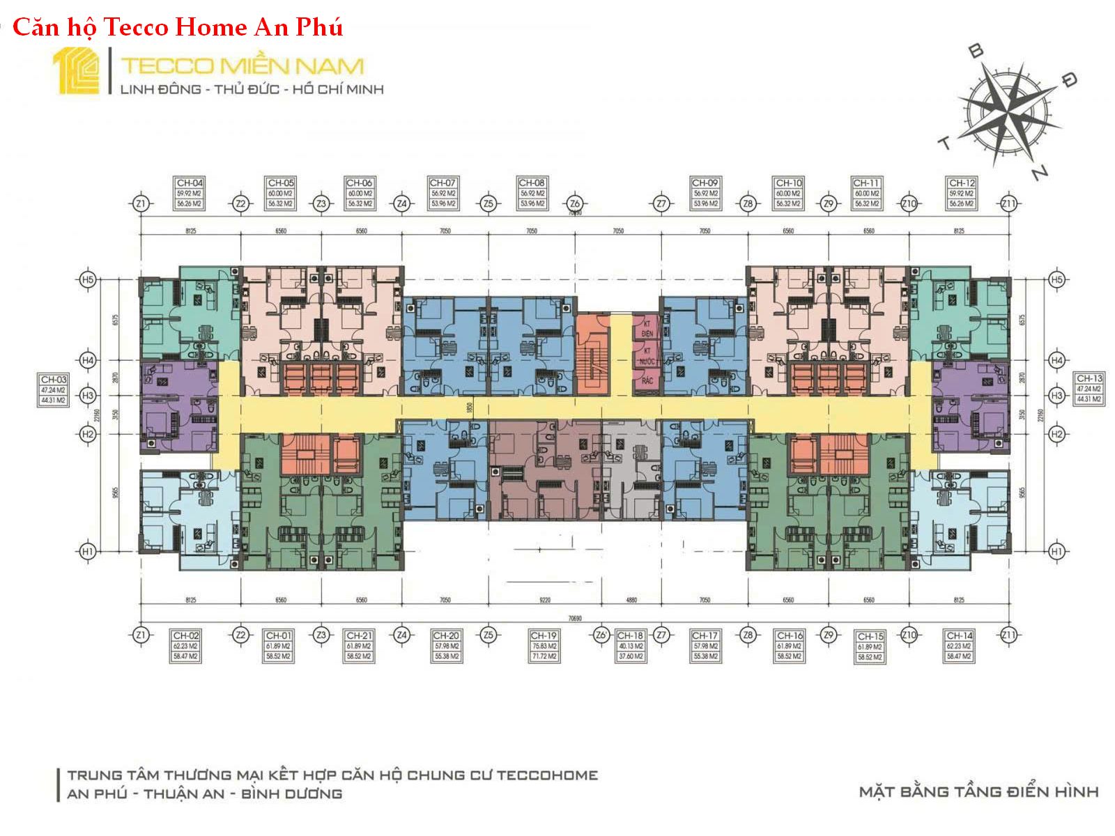 Căn hộ Tecco Home An Phú giá chỉ 1,26 tỷ, sổ hồng riêng. 1 căn duy nhất