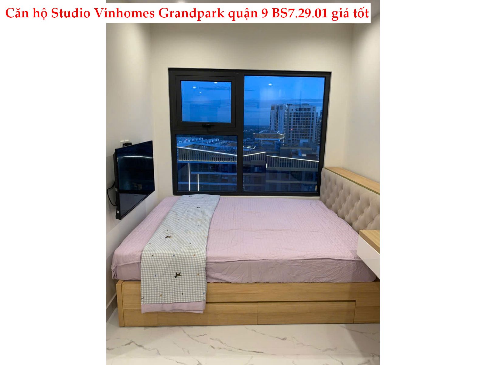 Studio Vinhomes Grand Park – Căn BS7.29.01, nhà trống giá 2.1 tỷ, dễ khai thác – dễ thanh khoản