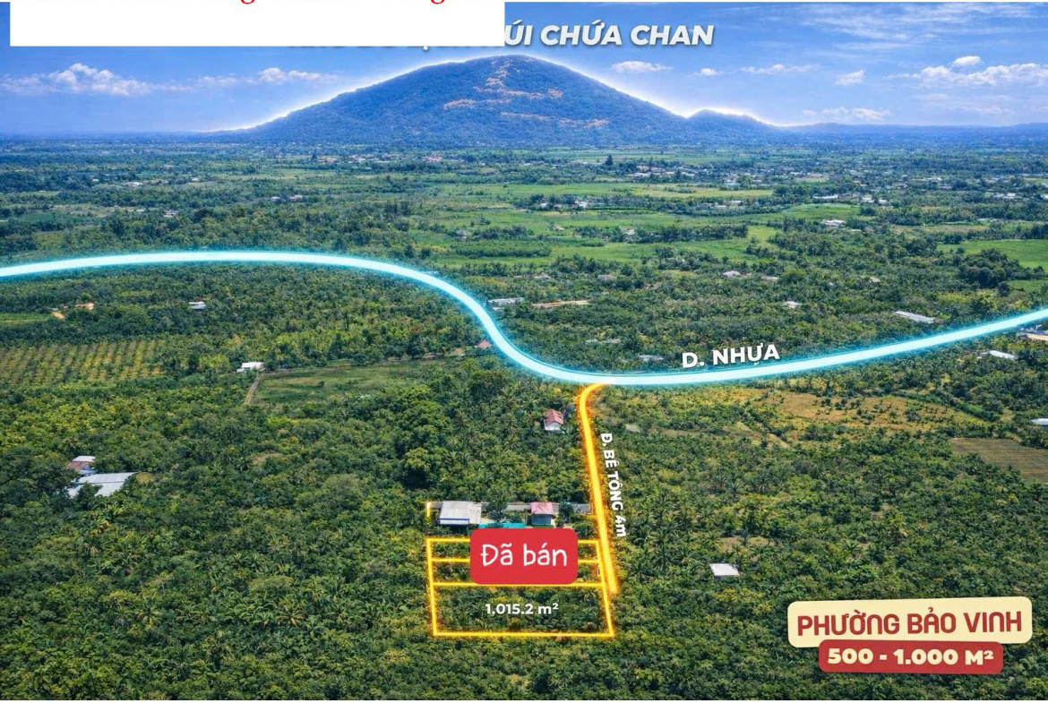 Bán đất vườn 1000m2 Bảo Vinh Long Khánh Đồng Nai – view đẹp, đã rào B40, giá 1.1 tỷ