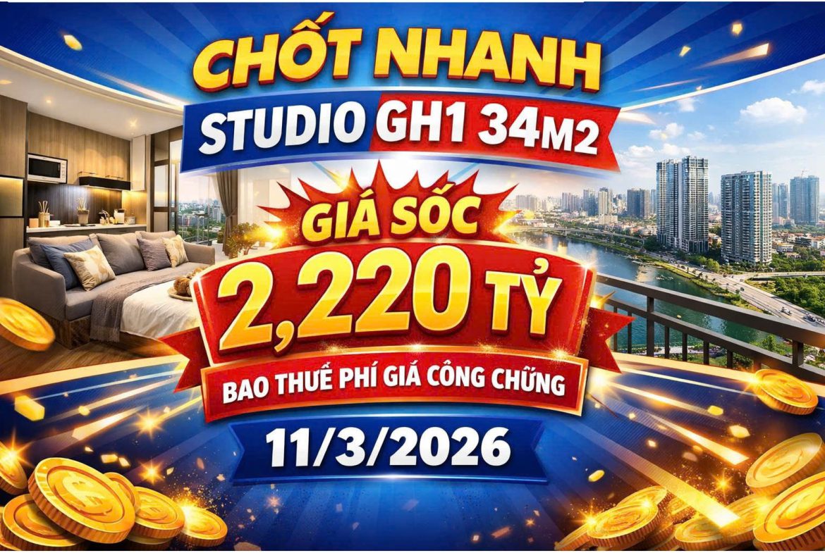 Bán căn hộ Studio tại Vinhomes Grandpark quận 9 – Phân Khu Gloryheigh giá tốt