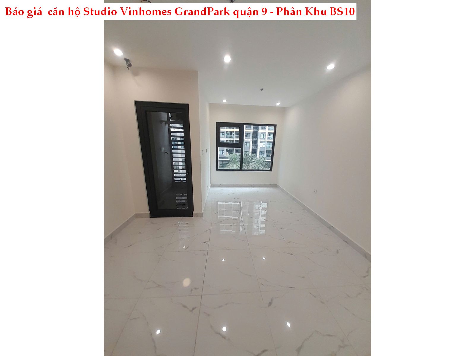 Căn hộ Studio Phân khu BS 10 tại Vinhomes Grandpark giá tốt