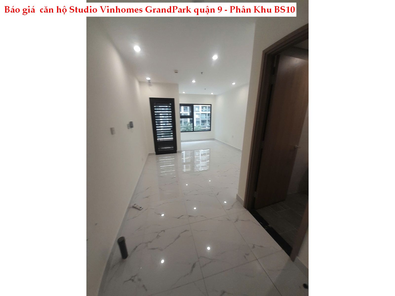 Căn hộ Studio Phân khu BS 10 tại Vinhomes Grandpark giá tốt