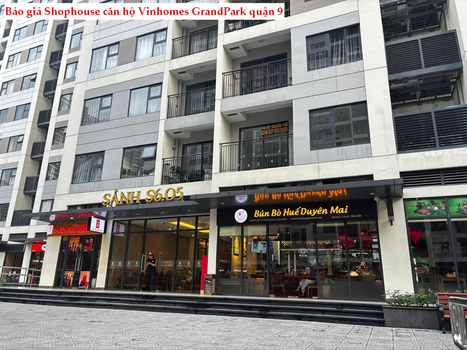 Bán căn Shophouse kinh doanh tại Vinhomes GrandPark quận 9, dòng tiền 60tr mỗi tháng