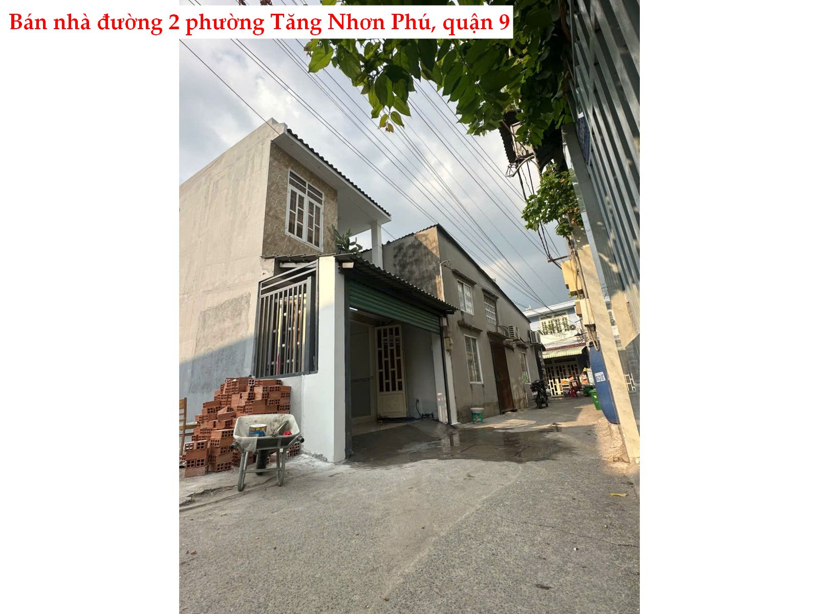 Bán nhà hẻm xe hơi Quận 9 – Nhà trệt lầu 3PN, sổ hồng hoàn công, giá 4.8 tỷ TL