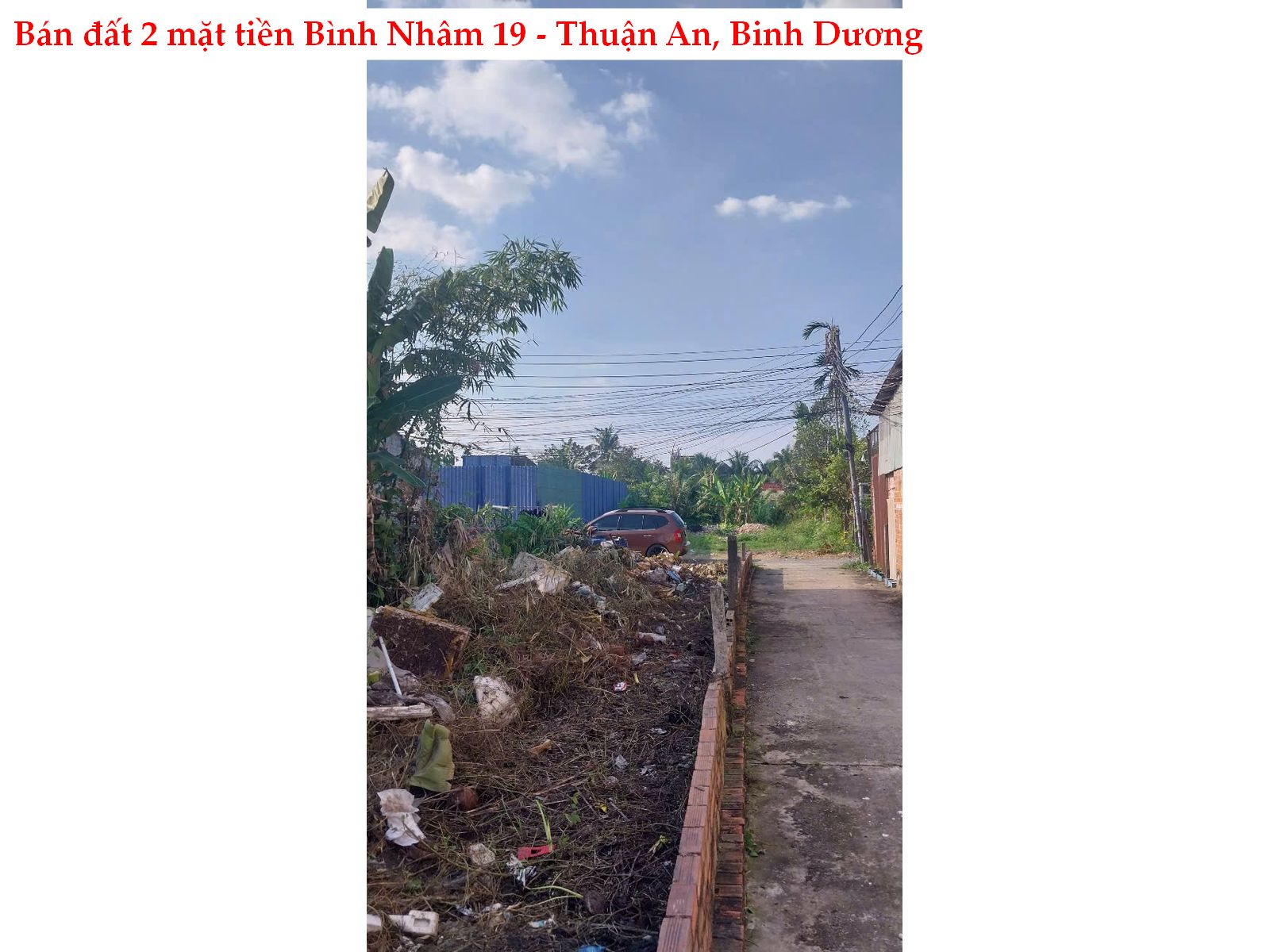 Bán đất Bình Nhâm 2 mặt tiền giá rẻ – Lô góc đẹp 85m², ô tô thông, chỉ 2,39 tỷ