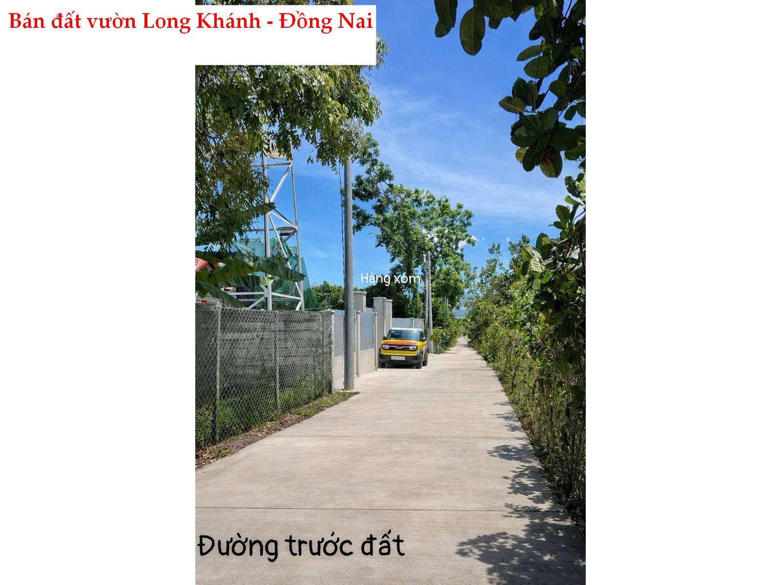 Bán đất vườn 1000m2 Bảo Vinh Long Khánh Đồng Nai – view đẹp, đã rào B40, giá 1.1 tỷ