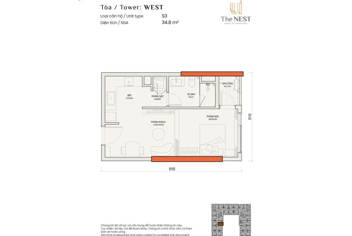 CĂN STUDIO TẠI THE NEST CÓ GIÁ BAO NHIÊU?