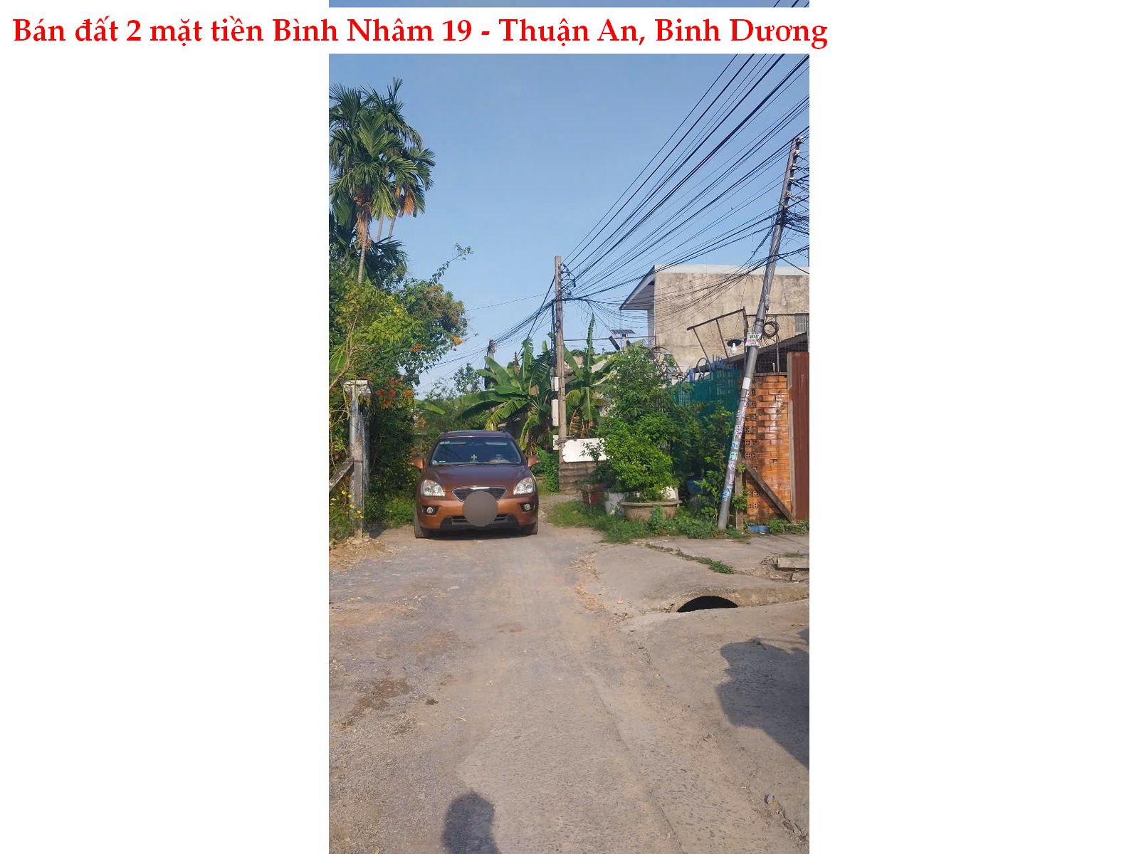 Bán đất Bình Nhâm 2 mặt tiền giá rẻ – Lô góc đẹp 85m², ô tô thông, chỉ 2,39 tỷ