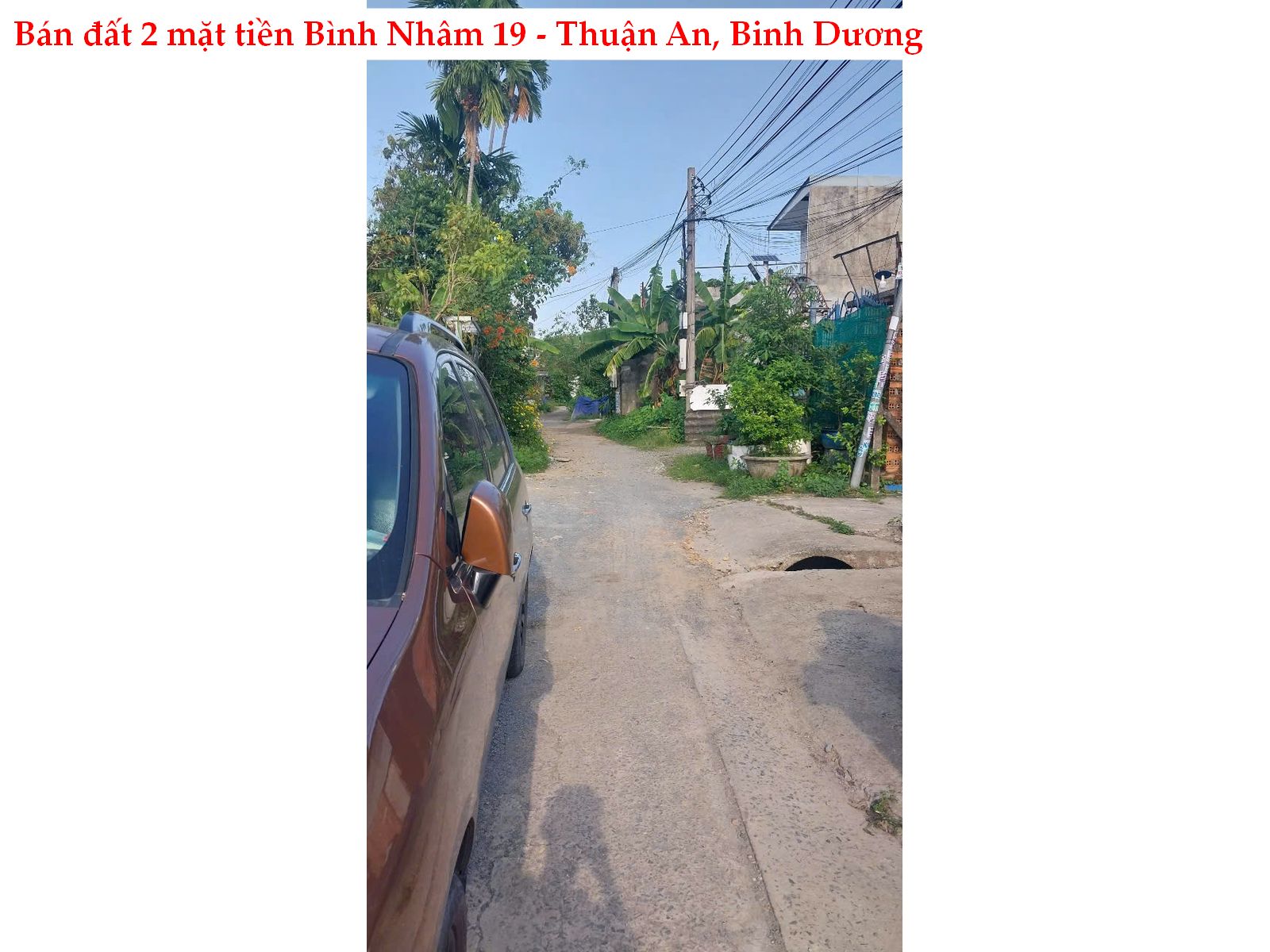 Bán đất Bình Nhâm 2 mặt tiền giá rẻ – Lô góc đẹp 85m², ô tô thông, chỉ 2,39 tỷ