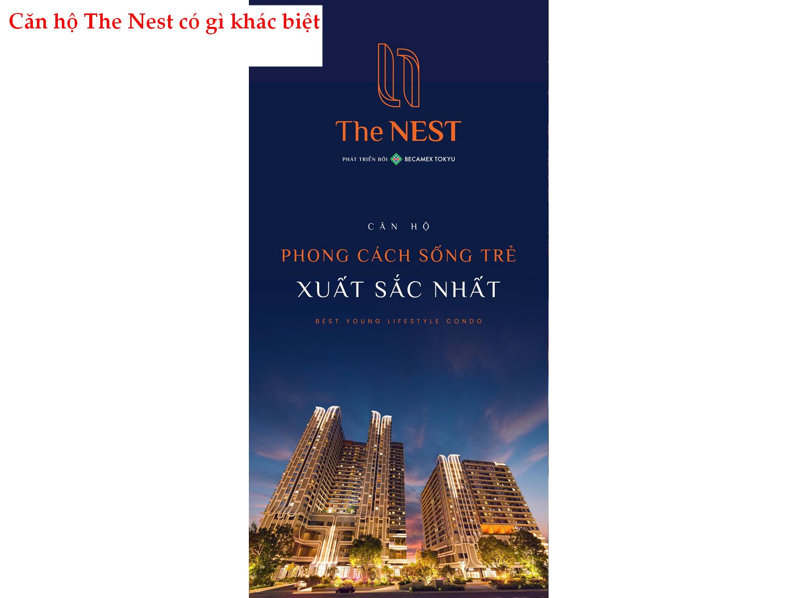 Điểm khác biệt tại căn hộ The NEST