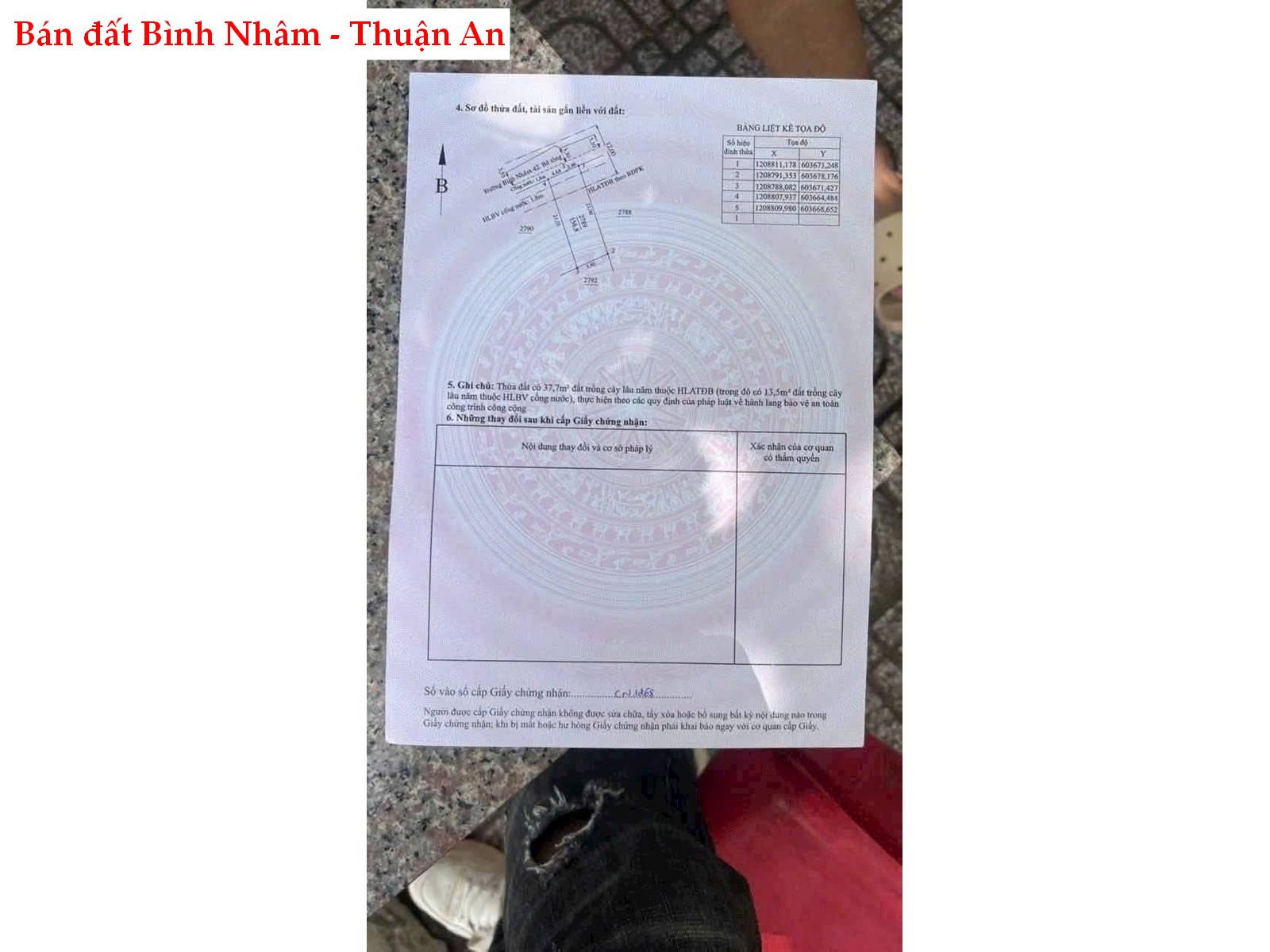 662434140_3959075717561838_7678988729662652780_n Đất Bình Nhâm 42 ngang 7,5m hiếm – Bán đất xây biệt thự Thuận An giá dưới 4 tỷ