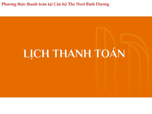 CHI TIẾT PHƯƠNG THỨC THANH TOÁN DỰ ÁN THE NEST: GIẢI PHÁP TÀI CHÍNH TỐI ƯU 2026