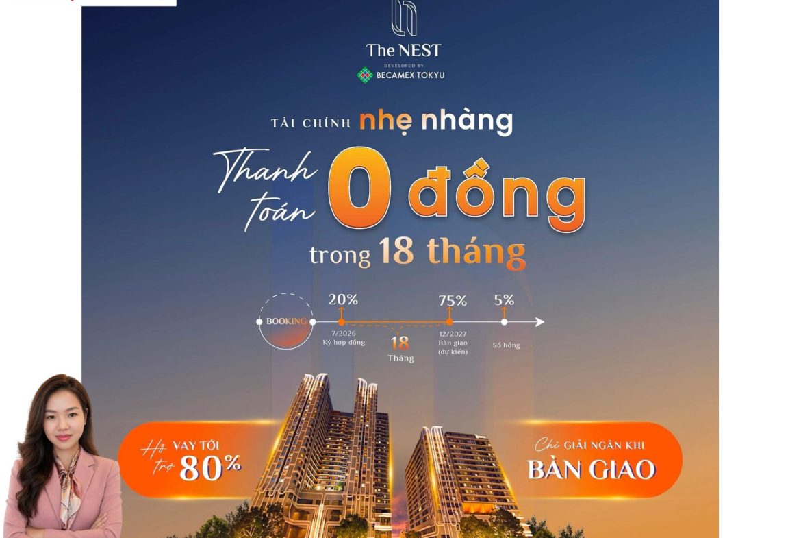 ƯU ĐÃI 50 TRIỆU CHO KHÁCH HÀNG BOOKING SỚM – CƠ HỘI ĐÁNG CHÚ Ý TẠI THE NEST EAST TOWER