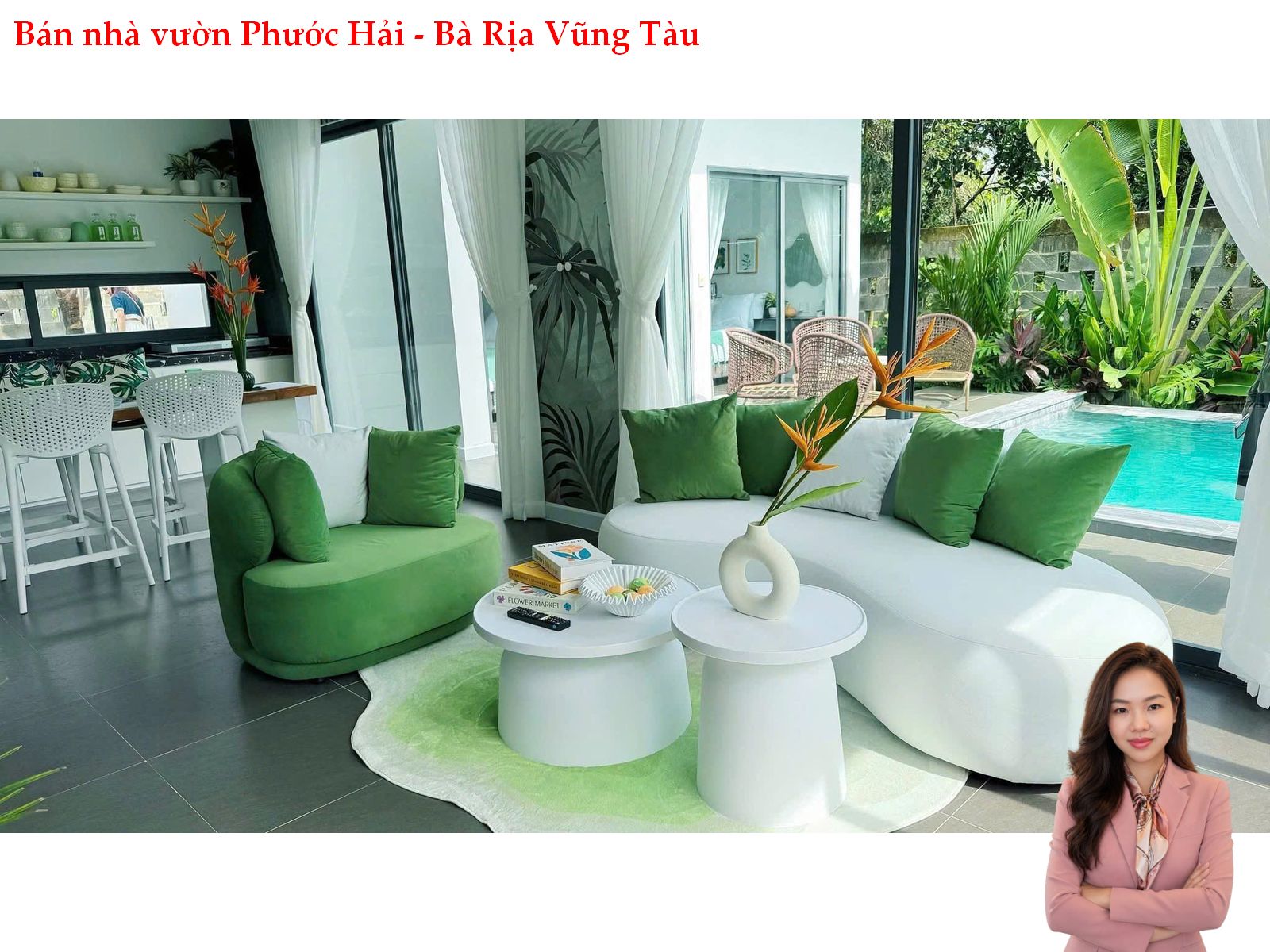 Bán Nhà Vườn Có Hồ Bơi Tại Xã Đất Đỏ TP.HCM – 511m² | Gần Biển Phước Hải | Giá 5,5 Tỷ