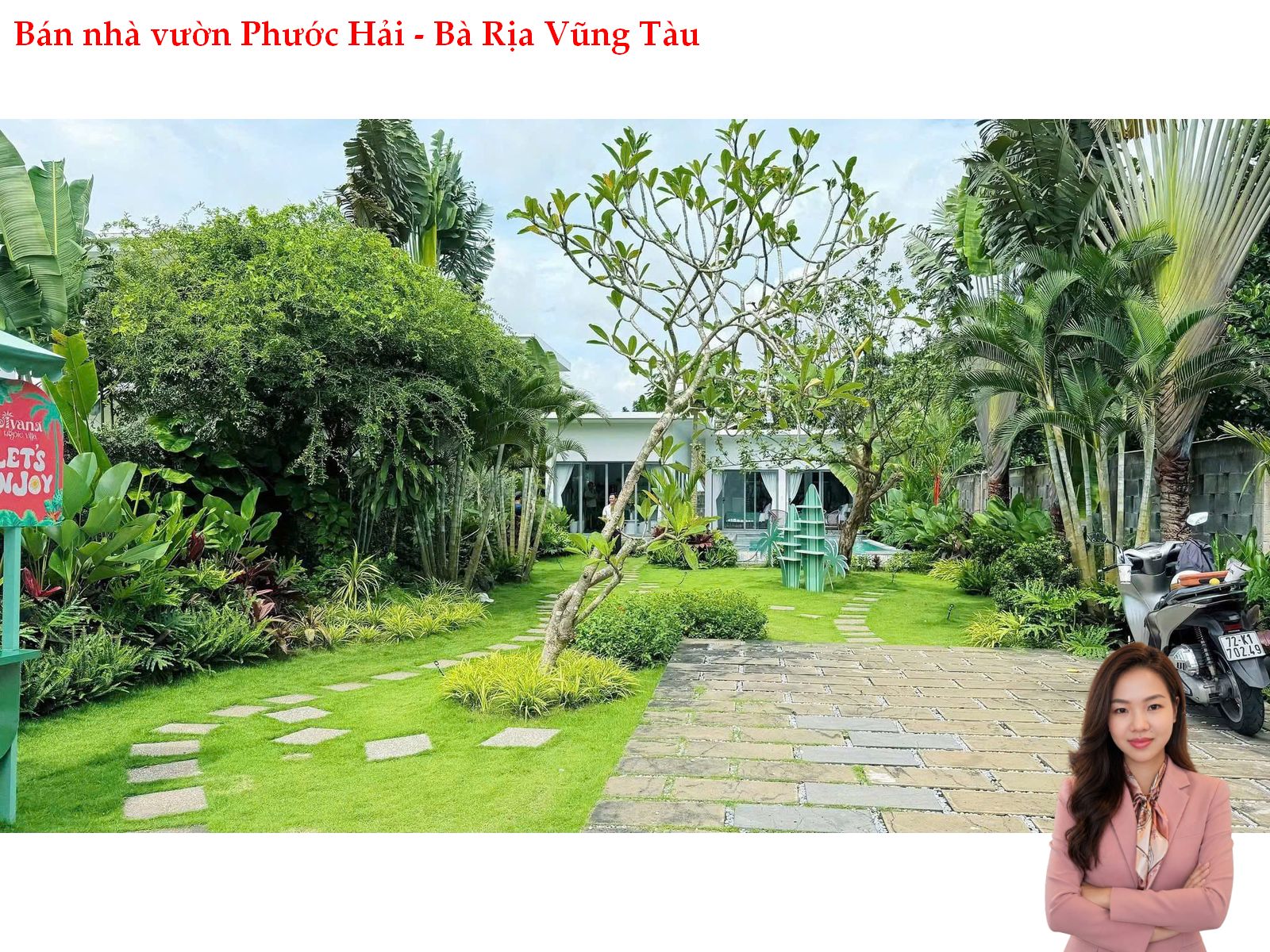 Bán Nhà Vườn Có Hồ Bơi Tại Xã Đất Đỏ TP.HCM – 511m² | Gần Biển Phước Hải | Giá 5,5 Tỷ