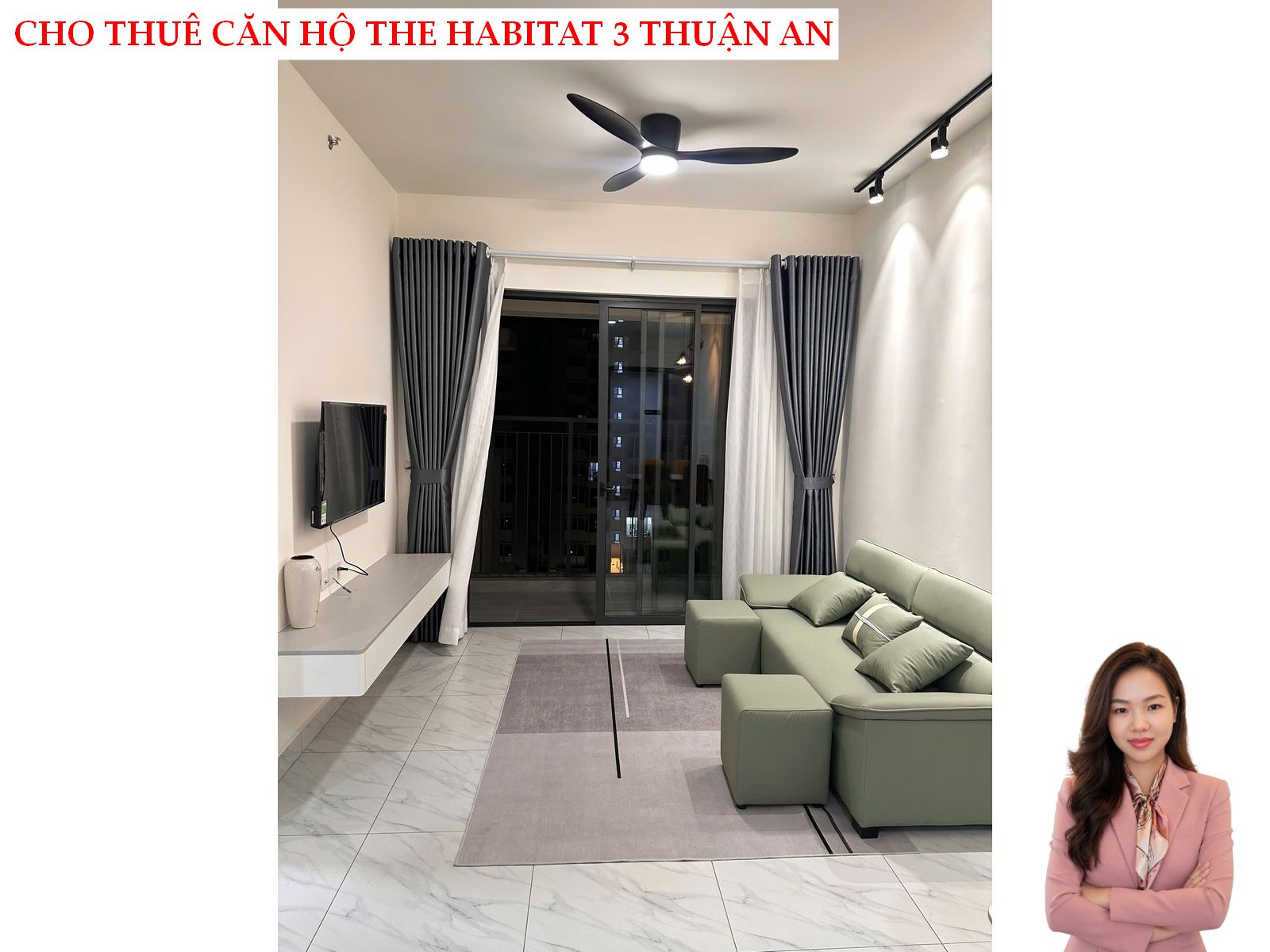 Cho thuê căn hộ The Habitat 3 giá chỉ 11 triệu/tháng – 2PN, full nội thất, view hồ bơi cực đẹp