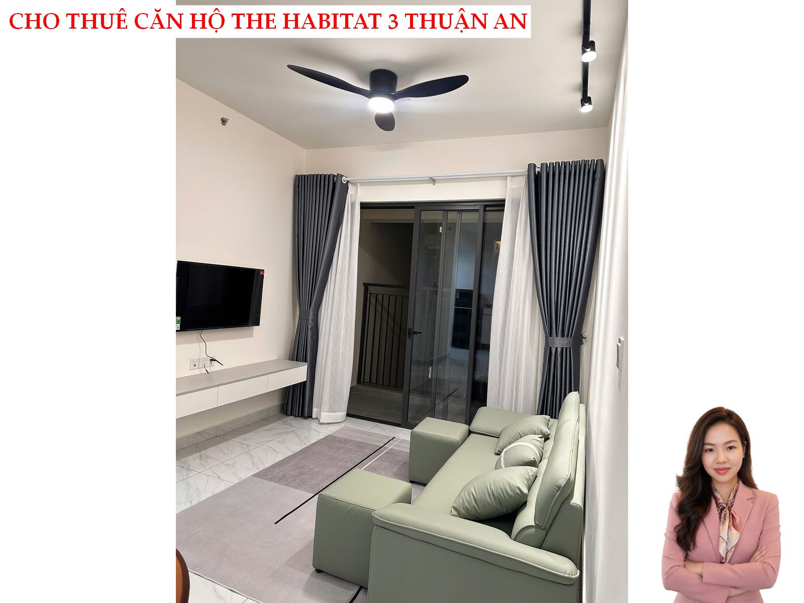 Cho thuê căn hộ The Habitat 3 giá chỉ 11 triệu/tháng – 2PN, full nội thất, view hồ bơi cực đẹp