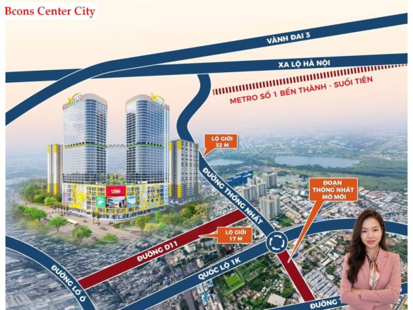 Bcons Center City hưởng lợi khi loạt tuyến đường quanh dự án chuẩn bị nâng cấp