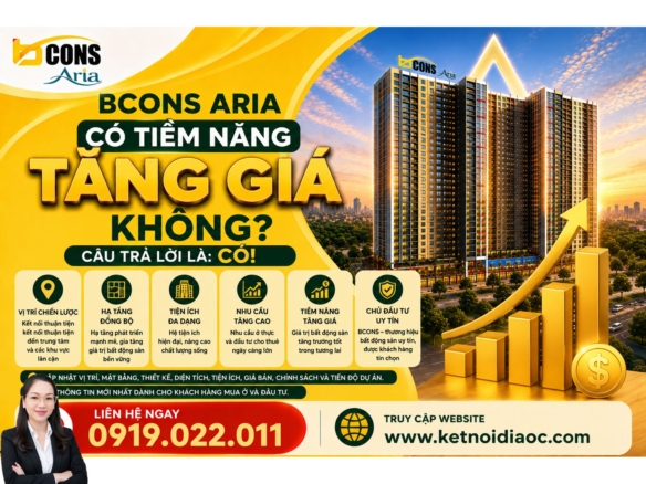 Bcons Aria Có Tiềm Năng Tăng Giá Không? Phân Tích 7 Yếu Tố Đáng Quan Tâm