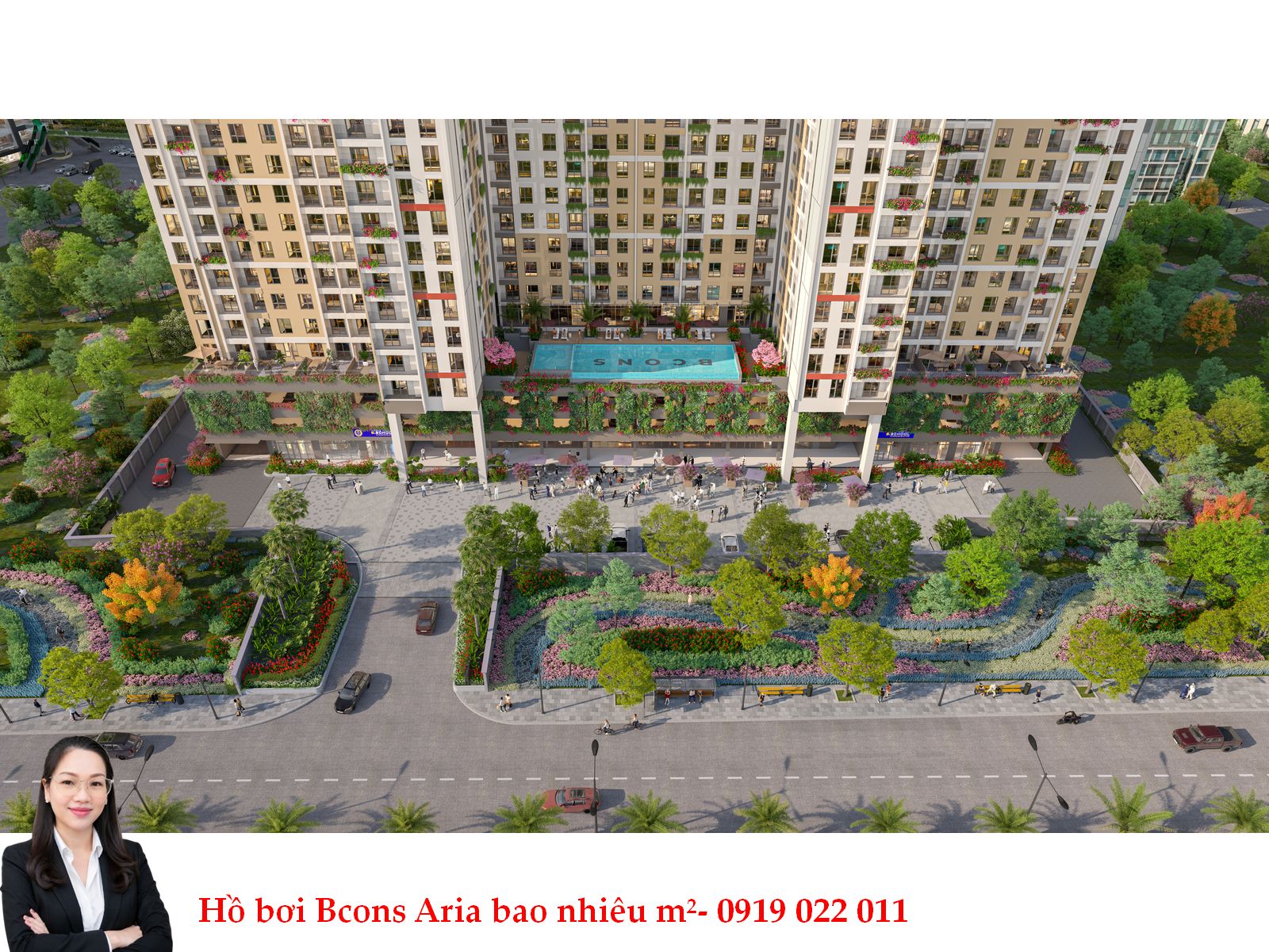 202602_BNSH_ST07_AM_TOPVIEW Hồ bơi Bcons Aria bao nhiêu m²? Thiết kế hồ bơi và tiện ích tầng 4 có gì đặc biệt?