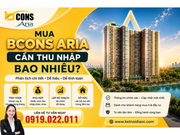 Mua Bcons Aria cần thu nhập bao nhiêu?