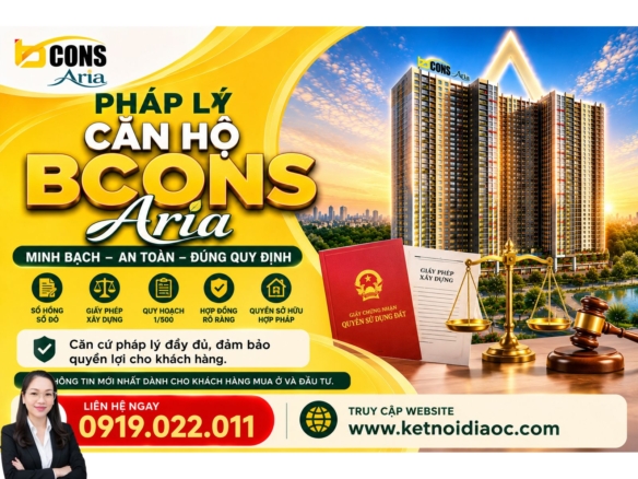 PHÁP LÝ DỰ ÁN BCONS ARIA: HỒ SƠ MINH BẠCH, AN TÂM AN CƯ