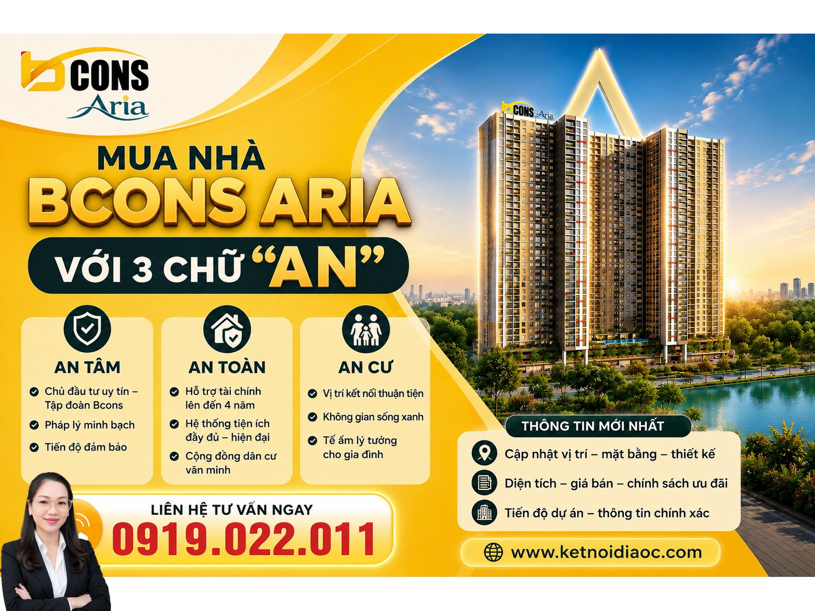 Mua nhà Bcons Aria với 3 chữ “An”