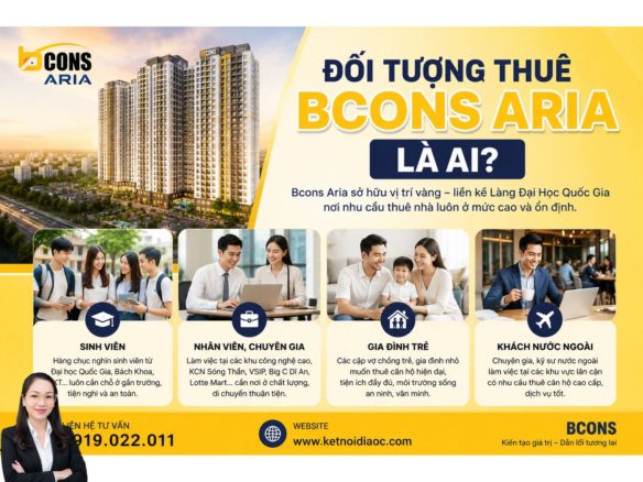 Đối tượng thuê Bcons Aria là ai? Những nhóm khách thuê tiềm năng thế nào?