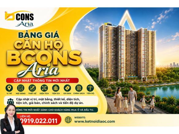 Giá Bcons Aria/m² bao nhiêu? Cập nhật đơn giá căn hộ Bcons Aria 2026