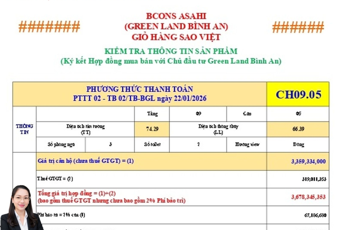 Giá bán căn hộ Bcons Asahi tầng 9 , 3PN mà giá chỉ 3,2x tỷ – Bcons Asahi Dĩ An- Bình Dương